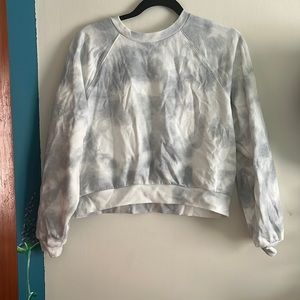 Levi’s, Light Blue Tie Dye Cropped Crew Neck